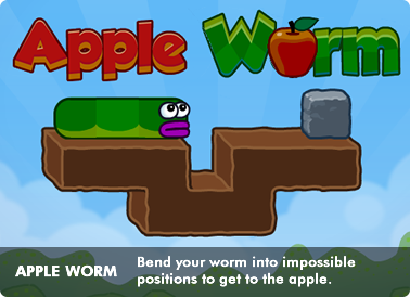 Apple Worm game