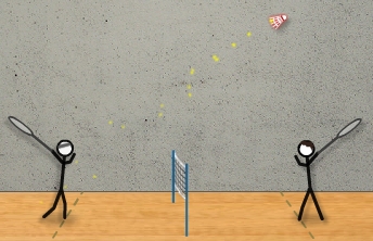 Stick Figure Badminton - screenshot Stick Figure Badminton